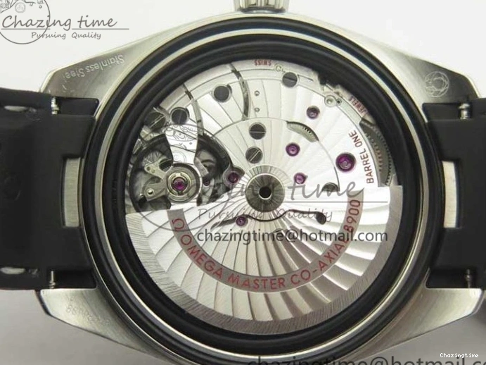 0308 Aqua Terra 150M Master Chronometers VSF 1:1 Best Edition Black Dial SS Hand on Black Rubber Strap A8900 Super Clone Unisex 8005